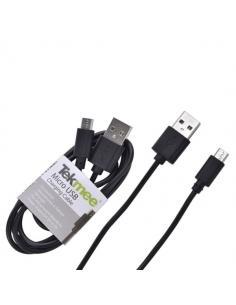 Cable USB 2en1 UGREEN Tipo-C Micro USB, QC 3.0, 1m (negro)