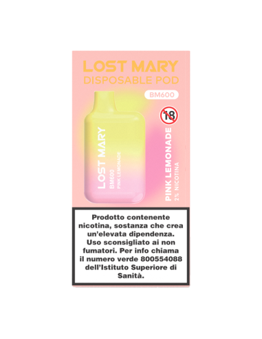 Pink Lemonade Lost Mary BM600 Svapo Usa e Getta