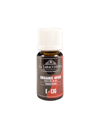 E-Cig Organic 4pod La Tabaccheria Aroma Concentrate 10ml Tobacco