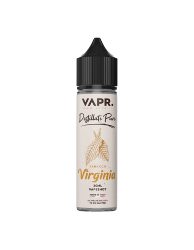 Virginia Distillati Puri VAPR. Liquido Shot 20ml