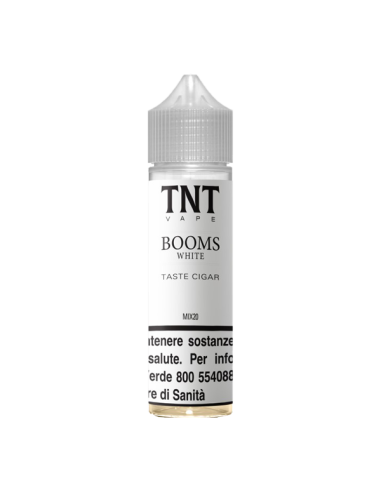 Booms White TNT Vape Liquido Shot 25ml Tabacco Vaniglia Torrone