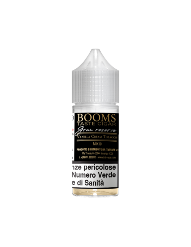 Booms Vanilla Cream Tobacco Gran Reserve TNT Vape Liquido Mix and Vape 10ml