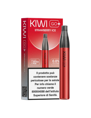 Kiwi Go+ sigaretta elettronica con Pod Precaricata strawberry ice