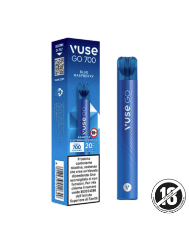 Vuse GO 700 Blue Raspberry sigaretta elettronica Usa e Getta 700 Puff