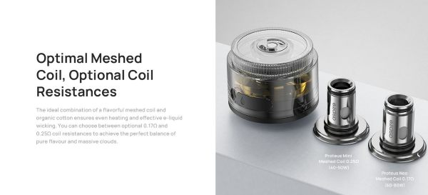 proteus coil aspire compatibile con kit proteus neo e proteus mini