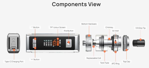 rover plus aspire componenti sigaretta elettronica