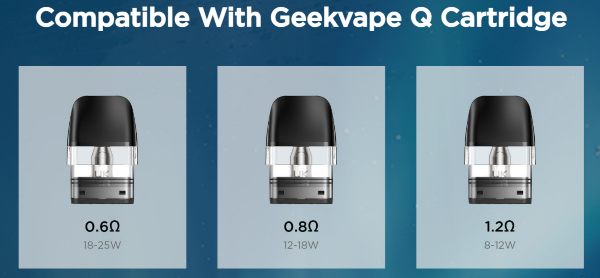 wenax q pro geekvape sigaretta elettronica compatibile con cartucce Q Pod