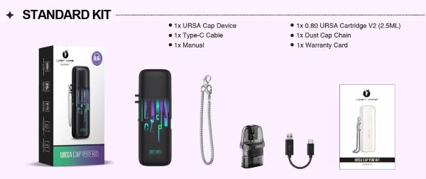 ursa cap lost vape componenti sigaretta elettronica