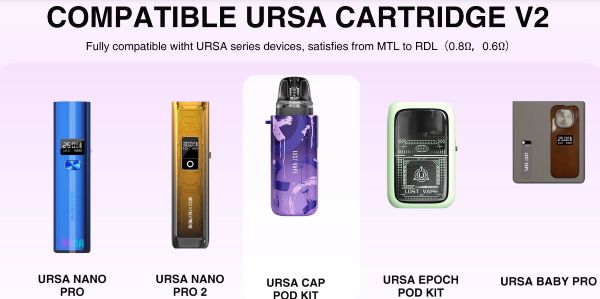 ursa cap lost vape sigaretta elettronica compatibile con cartuccia ursa pod