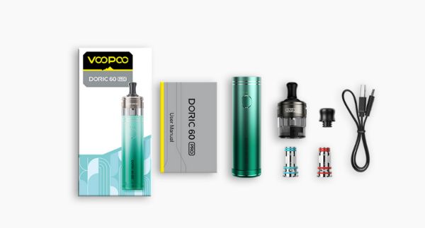 doric 60 pro voopoo kit contenuto della confezione